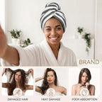 3 Pack Microfiber Hair Towel Wrap - Image 8