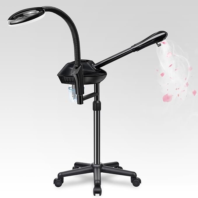 Retain Time Facial Steamer for Ozone Humidifier Atomizer Attach 5× Magnifier by BeautyPersonalCare