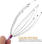 rosenice Scalp Massager Hand Held Therapeutic Head Scratcher Steel Wire Head - Image 3