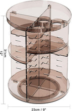Rotating Makeup Organizer Countertop, DIY Adjustable Trays Spinning Skincare - Image 2