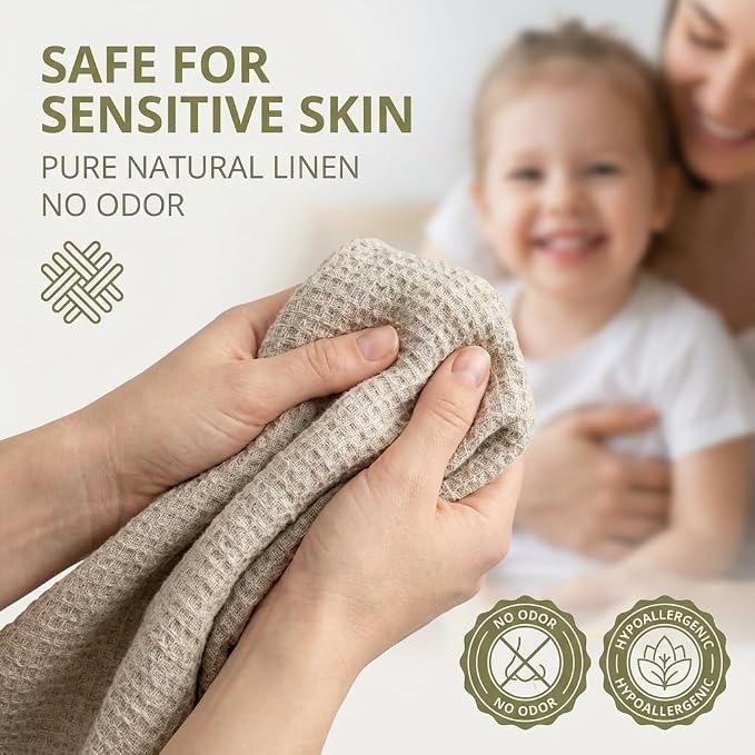 Pure 100% Linen Bath Towel - Image 3