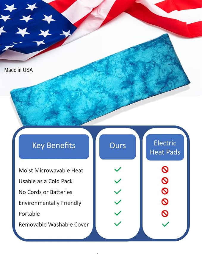 Microwavable Corn Filled Heating Pad and Cold Pack/Washable 100% Cotton Cover - Image 6