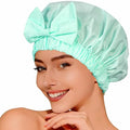 Shower Cap for Women, Cute Bow Waterproof Reusable Bath Cap, Non-Slip Anti by TUVATU