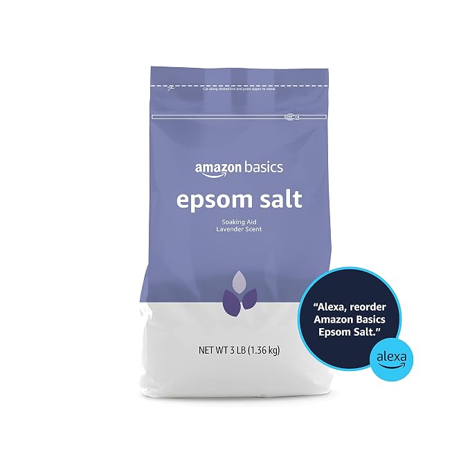 Amazon Basics Epsom Salt Soaking Aid, Lavender Scented, Relax & Relief - Image 4