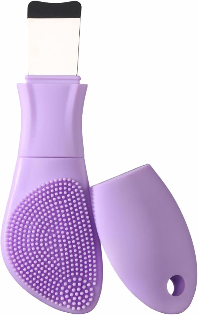 Blackhead Remover & Silicone Face Scrubber, Face Spatula, Facial Cleansing Brush by YEADMAL