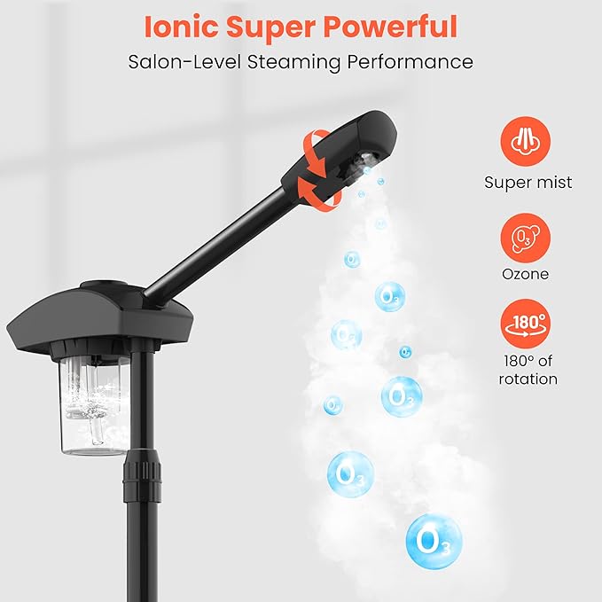 TASALON Ionic Facial Steamer, Professional Face Steamer - Image 4