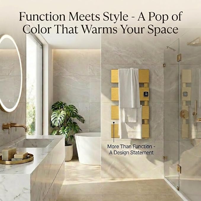 Electric Towel Warmer, Heated Towel Rack - Image 7