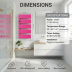 Electric Towel Warmer, Heated Towel Rack - Image 6