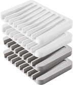 4PCS Silicone Soap Dishes for Shower, Upgrade Self-Draining Bar Soap Holder by Mcyye