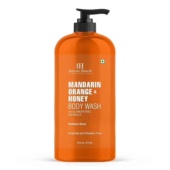 Botanic Hearth Mandarin Orange & Honey Body Wash – Refreshing Shower Gel by BestHairCareProducts
