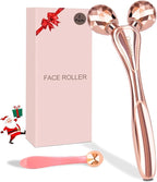 3D Face Roller Metal Facial Massager Face Sculpting Gua Sha Massage Tool by ORCLEENA