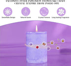 4 Pack Lavender Scented Pillar Candles-2.8x4 in Purple Decorative Candles - Image 6