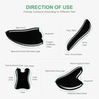 airogym Guasha Massage Tool, Natural Gua Sha Board, Acupuncture, Physical - Image 2