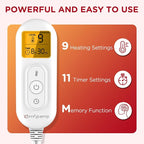 Heating Pad for Back, Comfytemp Mothers Day Gifts for Women Men Dad Mom - Image 3