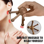 OULIGET Wooden Trigger Point Massage Tool, Spider Shape 5 Legs Massager - Image 4