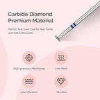 MelodySusie 5mm Umbrella Shape Cuticle Clean Nail Drill Bit 3/32'', - Image 6