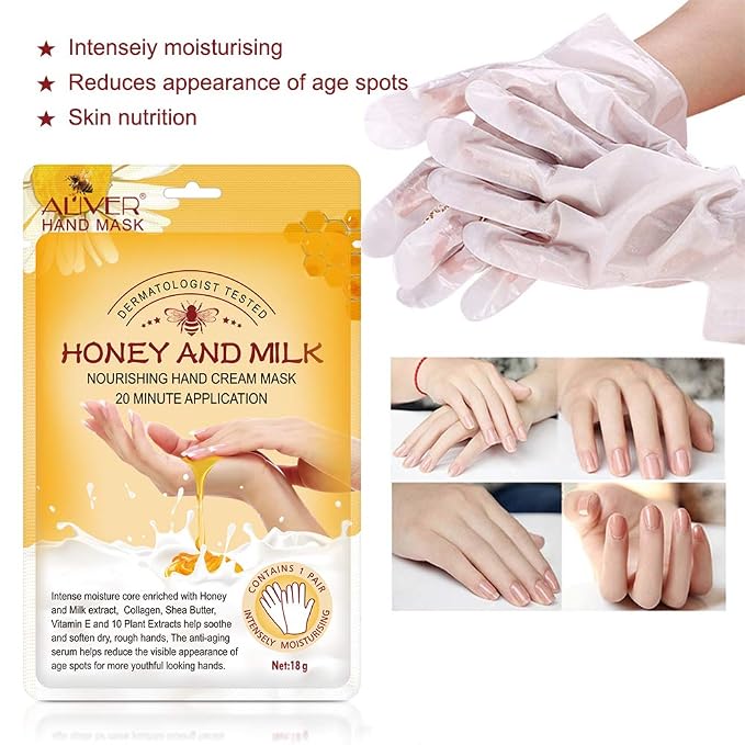 Hand Peeling Mask 5 pack, Hand Masks Moisturizing Gloves, Repairing Glove - Image 2