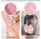 Silicone Body Scrubber, Silicone Loofah 2 Pcs Silicones Shower Scrubber - Image 2