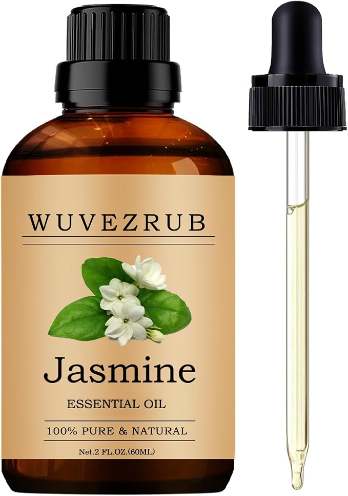 Jasmine Essential Oil, 60ML Pure and Natural by WUVEZRUB