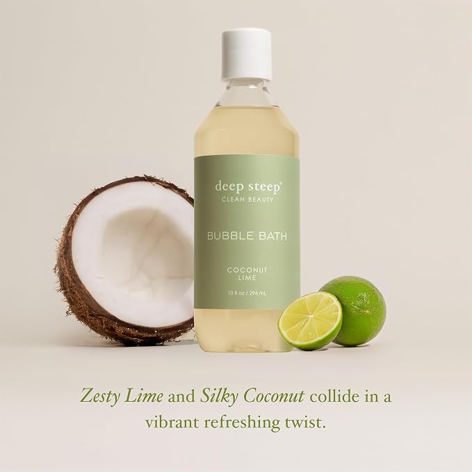 Deep Steep Bubble Bath, Coconut Lime, 10 oz – Soothing Soak - Image 4