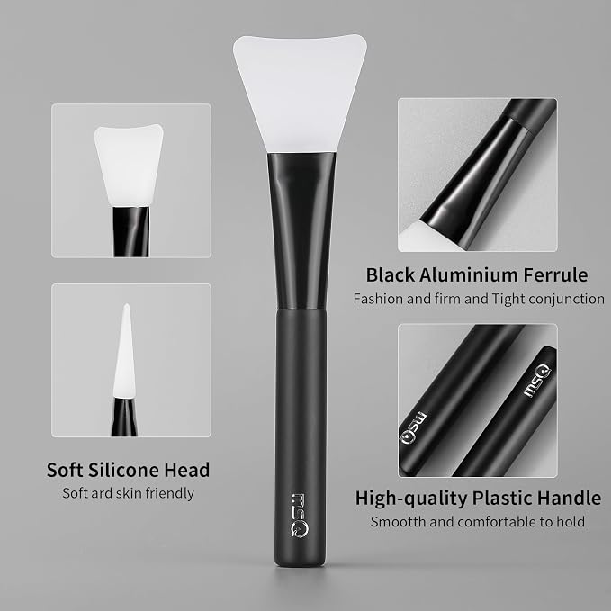 MSQ Silicone Face Mask Brush, Soft Facial Cleansing Scrubber, Facial Mask Brush - Image 6