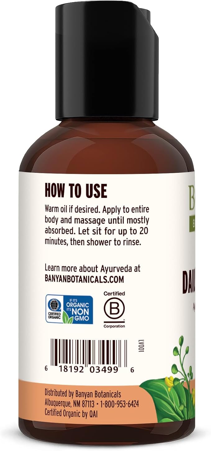 Banyan Botanicals Daily Massage Oil – Organic Ayurvedic Massage Oil – Balancing - Image 6