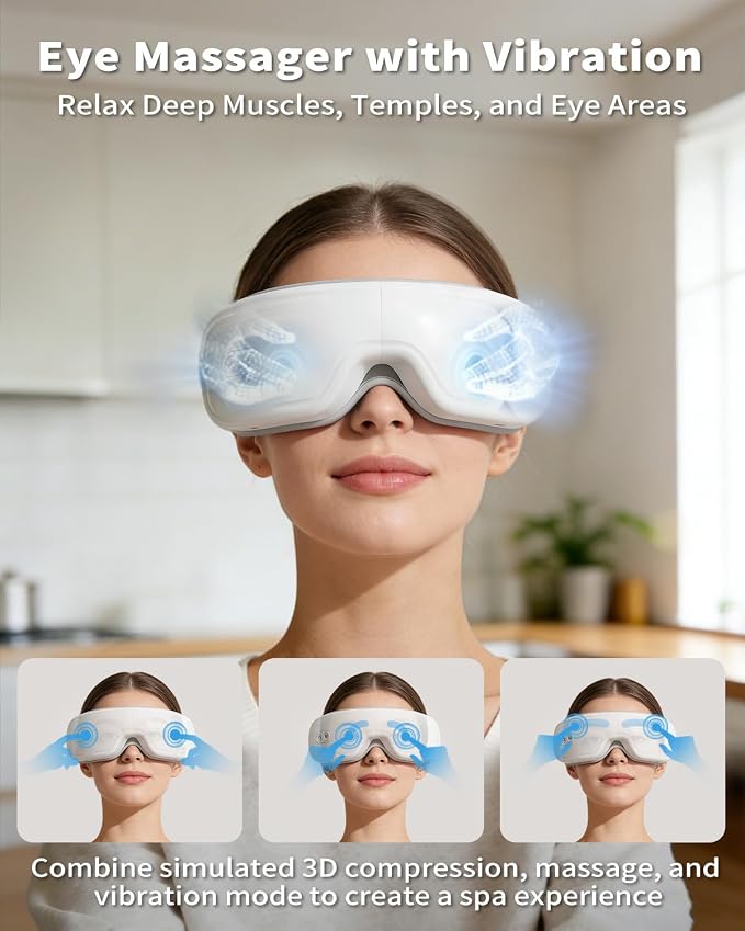 Pinailon Eye Massager, Rechargeable Heated Sleep Mask - Image 6