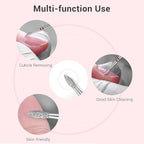 MelodySusie 2.1mm Nib Shape Cuticle Clean Nail Drill Bit 3/32'', Professional - Image 7