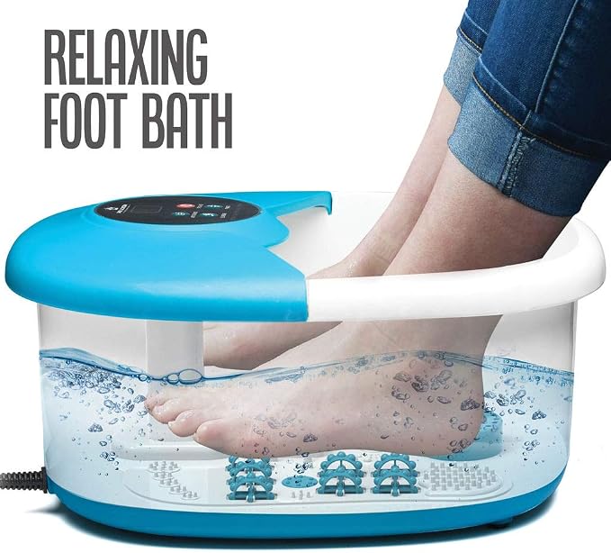 Medical king Foot Spa Massager - 5 in 1 Foot Bath Massager - Adjustable Heating - Image 2
