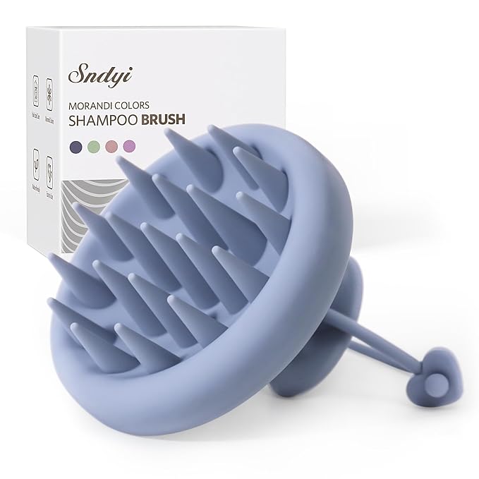 Sndyi Silicone Scalp Massager Shampoo Brush, Hair Scrubber by Sndyi