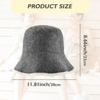 Wool Sauna Hat, Comfortable Soft Felt Wool Cap, Breathable Russian Banya Cap - Image 3