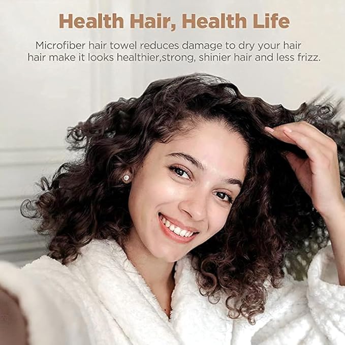 Luxury Microfiber Hair Towel Wrap - Image 7