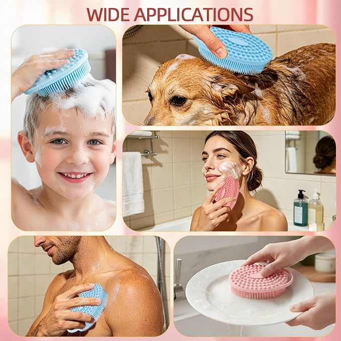 Silicone Body Scrubber 2 Pack Silicone Loofah Exfoliating Body Scrubber Soft - Image 7