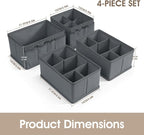 VERONLY Cosmetic Storage Bins Makeup Organizer, Adjustable Multifunction - Image 3