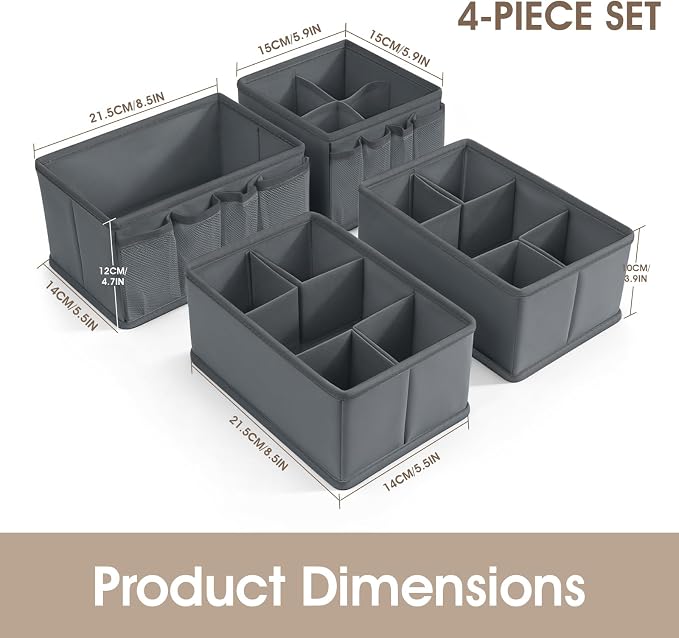 VERONLY Cosmetic Storage Bins Makeup Organizer, Adjustable Multifunction - Image 3