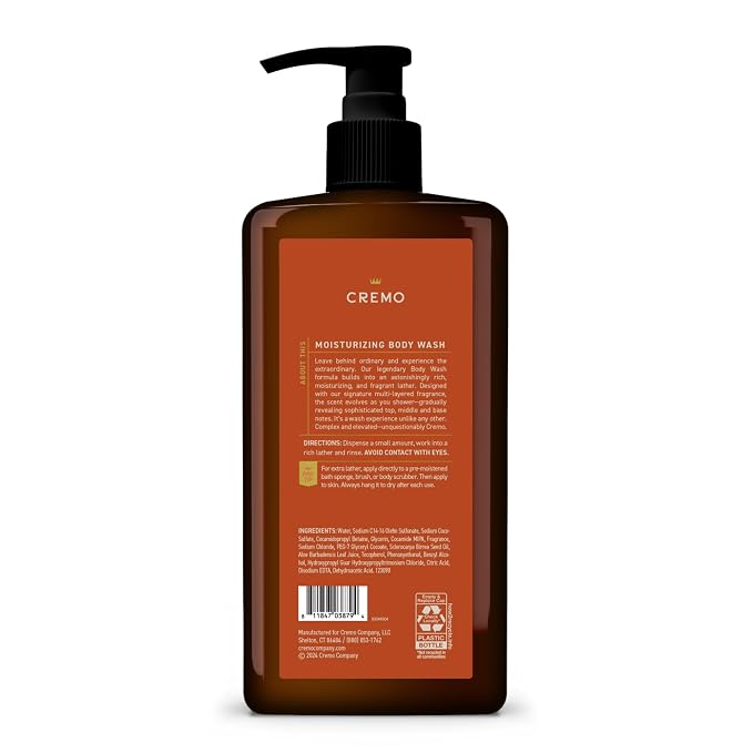 Cremo Rich-Lathering Golden Amber Body Wash - Image 3