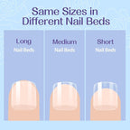 UNA GELLA Extra Short Square Nail Tips XS 216pcs Pre-shape Extra Short Square - Image 8