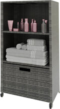 HOOYEAH Pool Towel Rack Outdoor, Waterproof PE Plastic Rattan Wicker Pool by HOOYEAH