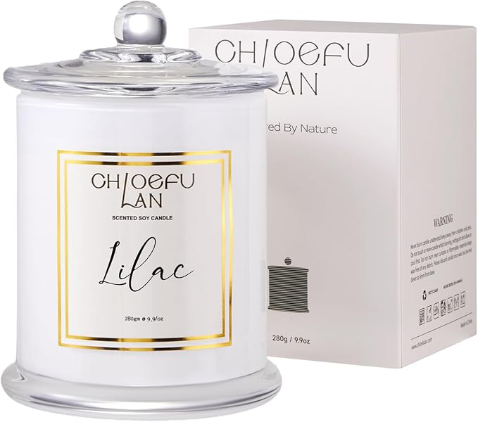 Chloefu LAN Lilac Candle, Scented Candles by ChloefuLANScentedCandles