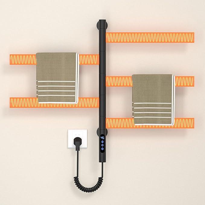 Smart Rotating Heated Towel Rack - Image 8