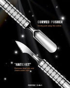 2025 Upgraded Dual Head Cuticle Pusher Remover Tool - Image 3