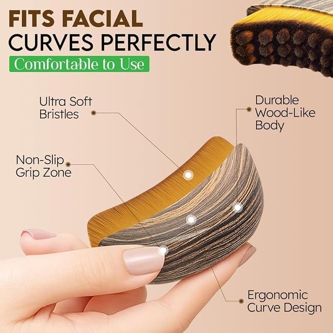 New Lymphatic Contour Face Brush, Manual Lymphatic Drainage Massager, - Image 8