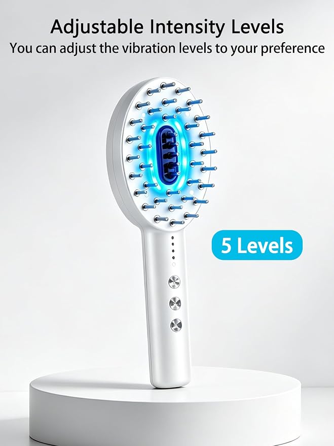 3-in-1 Electric Scalp Massager Brush, Vibrating Scalp Massager Comb - Image 4