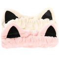 2 Pcs Cat Ears Headband, Cute Spa Headbands by Waliah