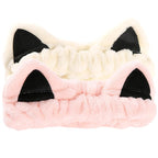 2 Pcs Cat Ears Headband, Cute Spa Headbands by Waliah