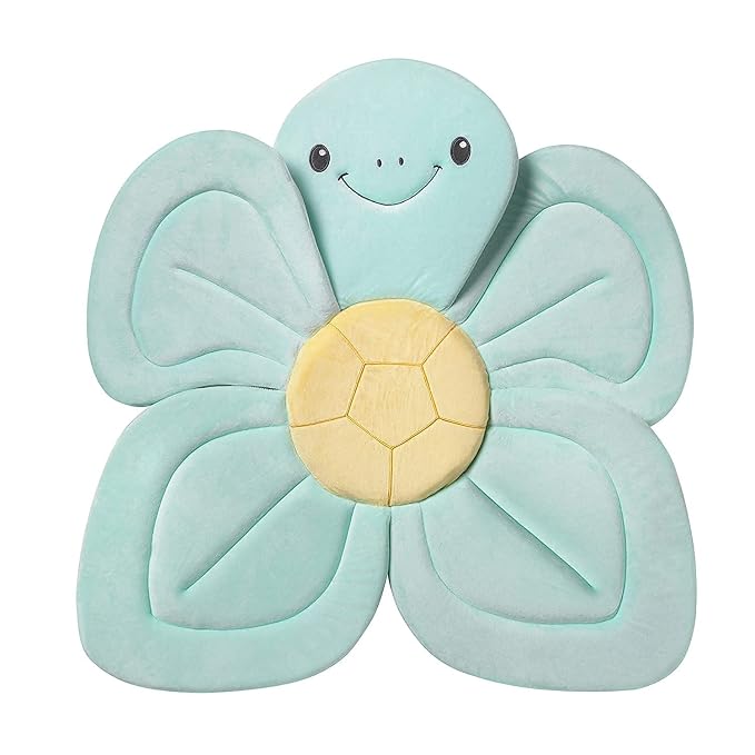 Nuby Turtle Baby Bath Cushion for Bathtub or Sink, Soft and Easy to Dry Fabric by NubyUSA