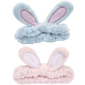 musejoy 2 Pcs Headband Bunny Ears Headband, Cute Spa Headbands by musejoy