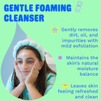Pipa Skincare Squeaky Clean Foaming Cleanser 3.4 fl oz | Gentle Face Wash - Image 2