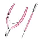 Cuticle Trimmer with Cuticle Pusher and Scissors, Cuticle Remover Professional by Decute