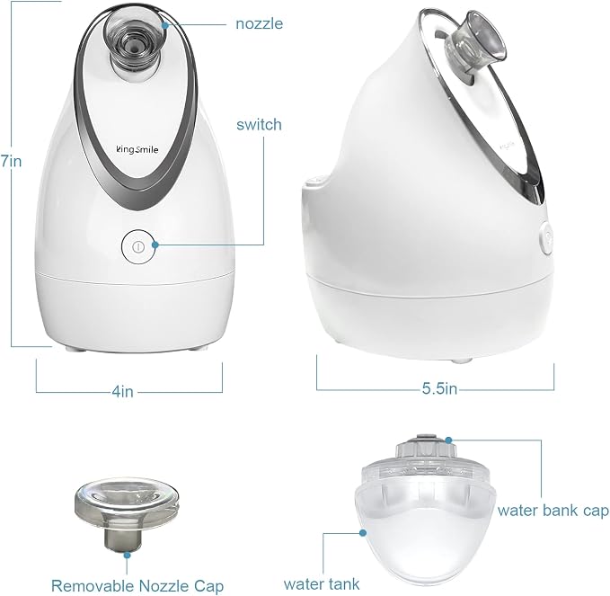 Kingsmile Facial Steamer, 3 in 1 Face Steamer - Image 6